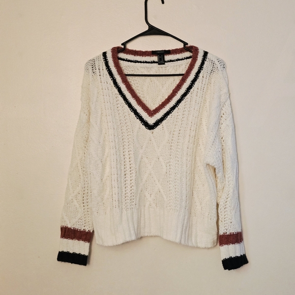 Forever 21 Women's Small V-Neck Knit Sweater - Picture 1 of 6